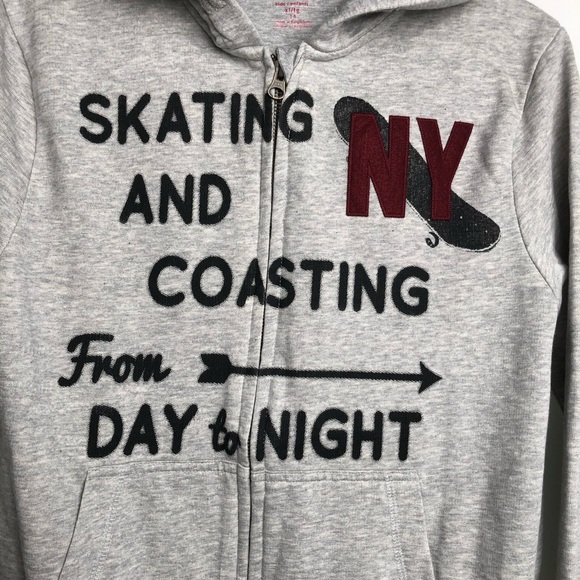 Joe Fresh Hoodie Boys XL Grey Long Sleeved Sweatshirt Sweater - Picture 6 of 11